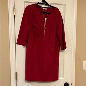 TRINA TURK
Versed Quarter Zip Mini Dress  NWT sz M